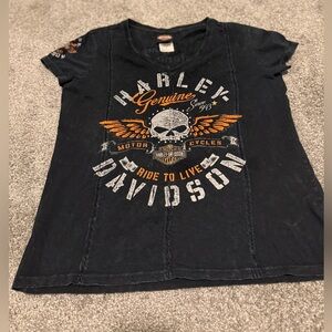 Vintage Harley-Davidson Tee Shirt Bruce Rossmeyer's Daytona Beach, Florida Sz 1X